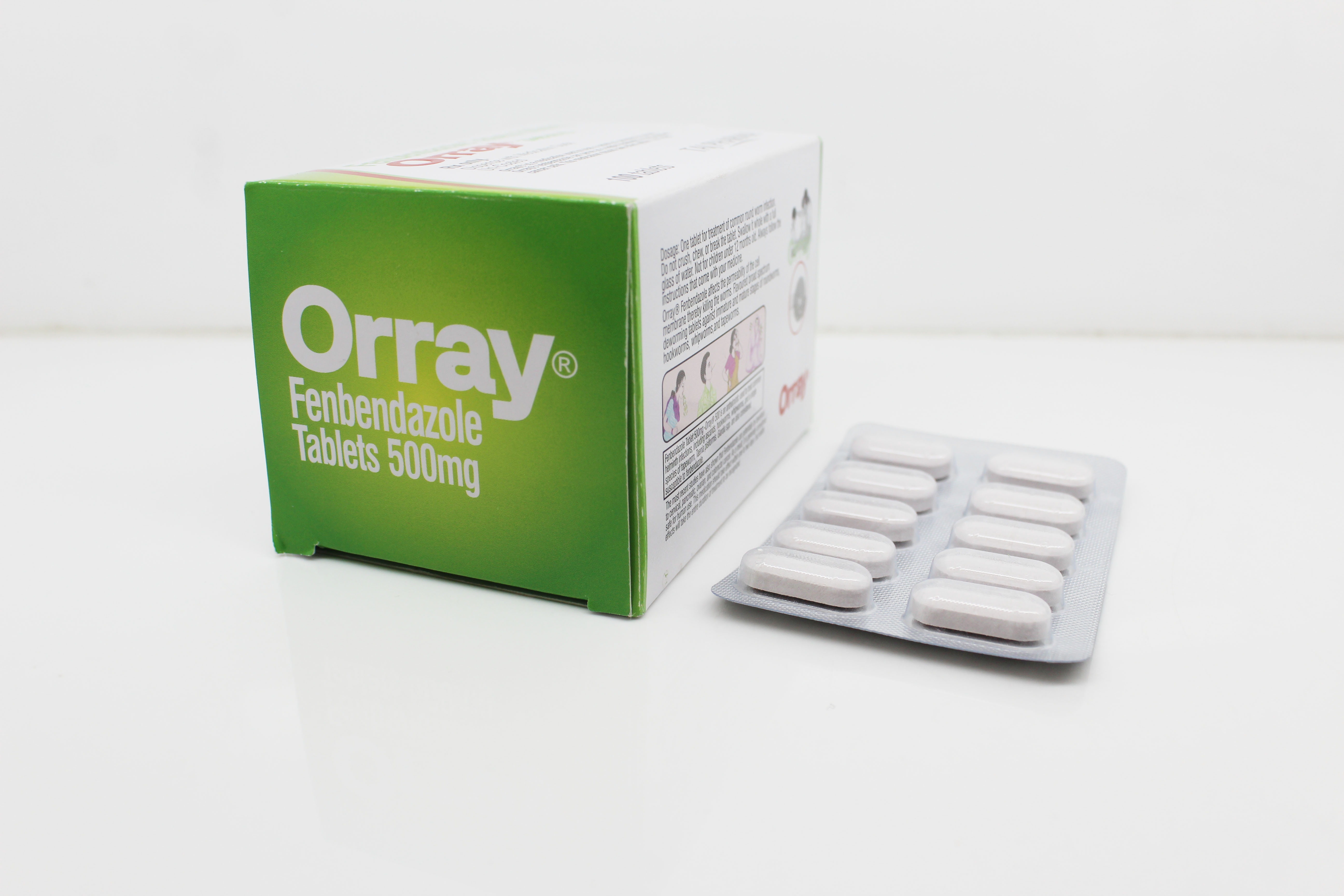 Fenbendazole Tablets 500mg - Fenbendazole 500mg Tablets Manufacturer, Supplier In Vapi, Gujarat manufactured by Taj Pharma India for global export